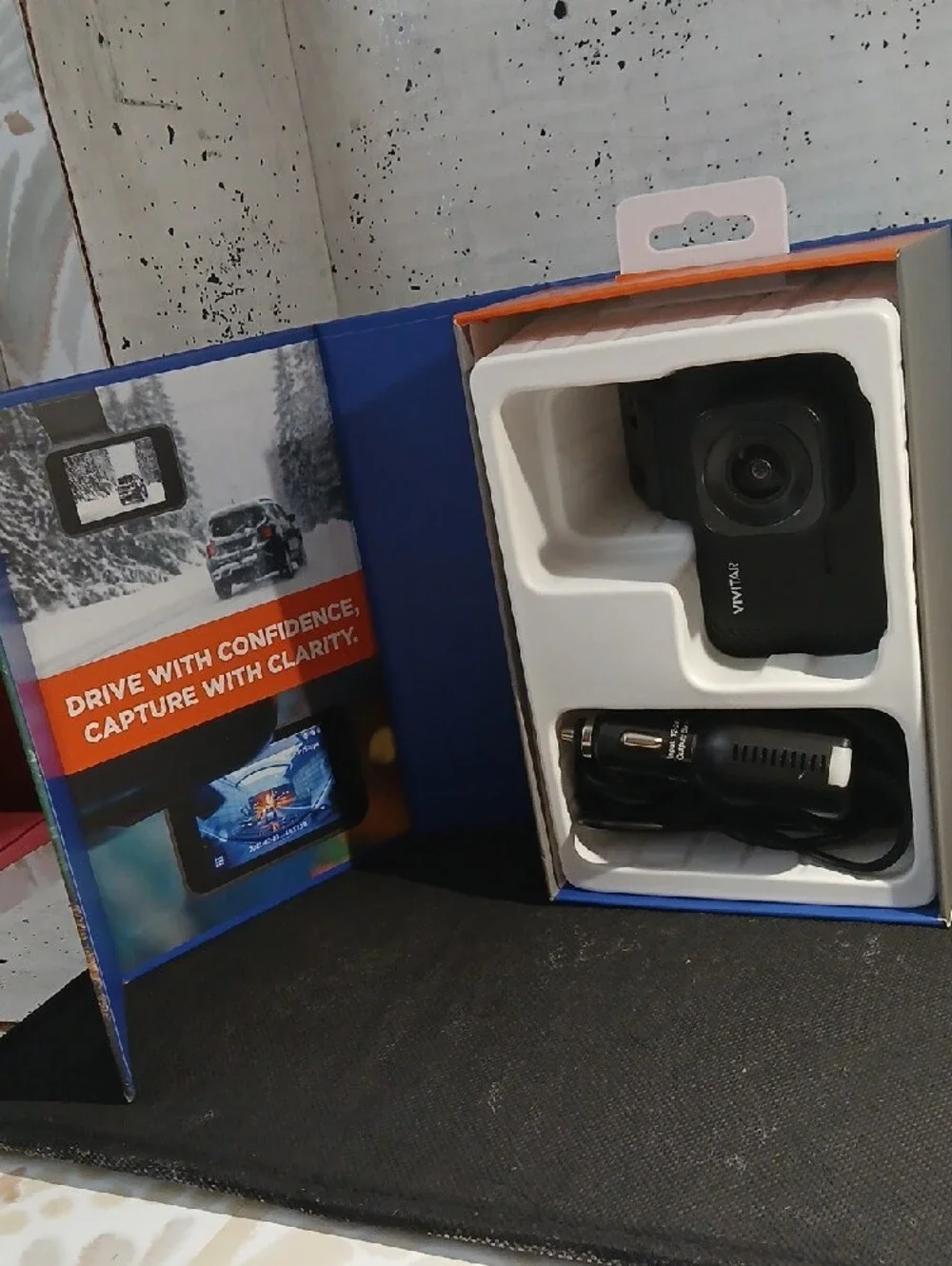 Vivitar AI DriveCam 4K HD Two-Way Dash Cam - Black